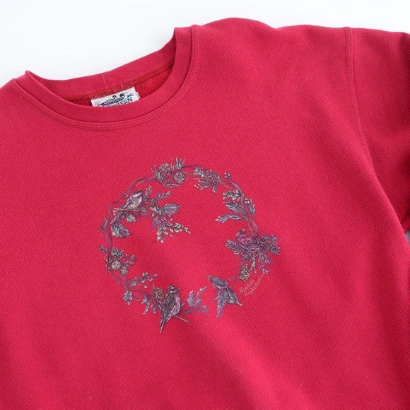 Vintage Northern Reflections Red Bird Crewneck Sweater - Picture 10 of 12